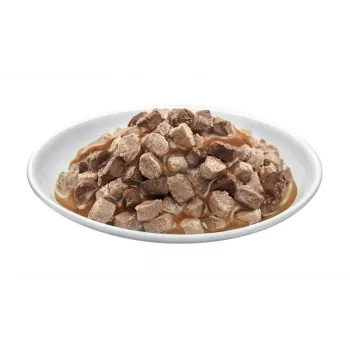 Comida para gatos PREVITAL Megabox con cordero, ternera, conejo y pollo en salsa - Comida húmeda para gatos - 24 x 100 g