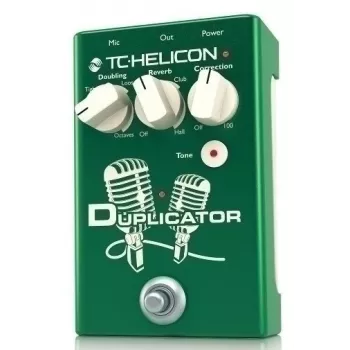 Corrector de duplicación y reverb TC-Helicon Duplicator 000-DDX00-00010 – dispositivo de efecto de duplicación vocal y reverb