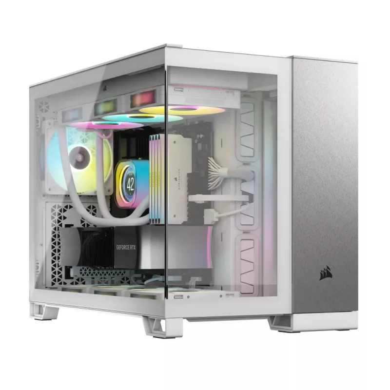 Caja de PC Corsair CC-9011289-WW semitorre gris, blanca
