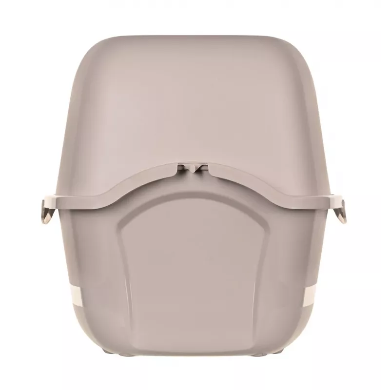 Arenero para gatos DIAMENTIQ BAYA, plástico, puertas reversibles, 55,5×40×38,7 cm, beige