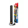 ACAR S8 negro 8 tomas de corriente AC 230 V 5 m