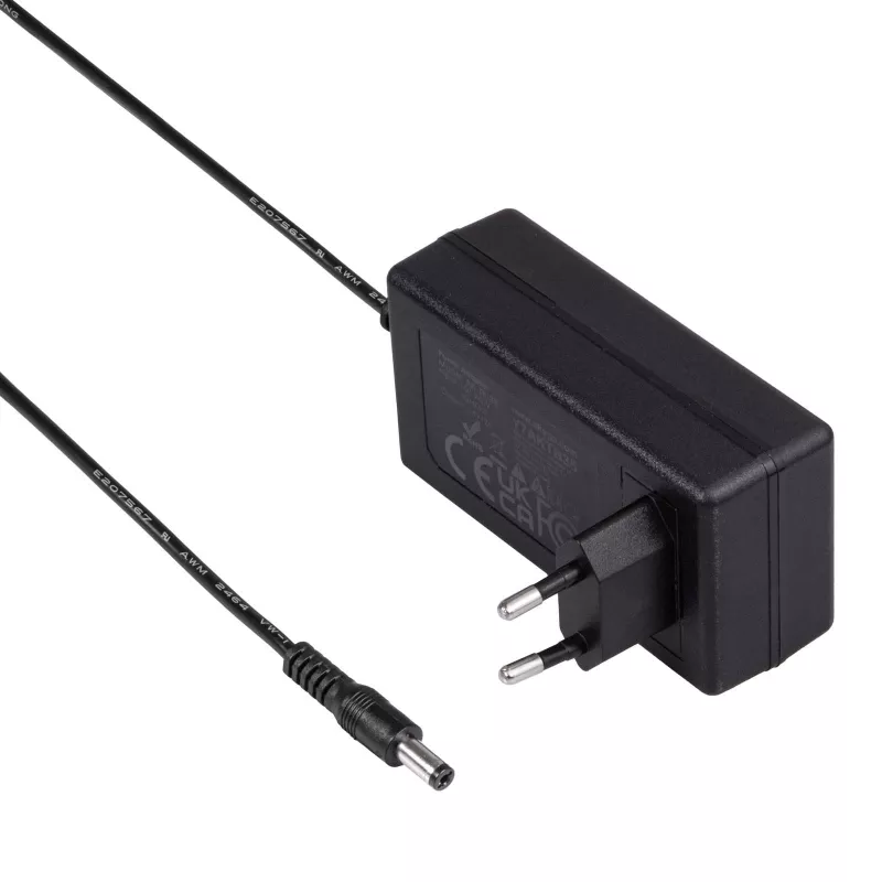Akyga AK-TB-35 Fuente de alimentación universal, 24 V, 2 A, 48 W, 5,5 x 2,1 mm, 1 m