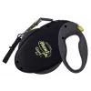 flexi Giant L correa extensible para perros, cinta de 8 m, negro/amarillo