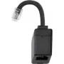 Hager EHZ001A cambiador de sexo de cable R12 RJ10 negro (EHZ001A)