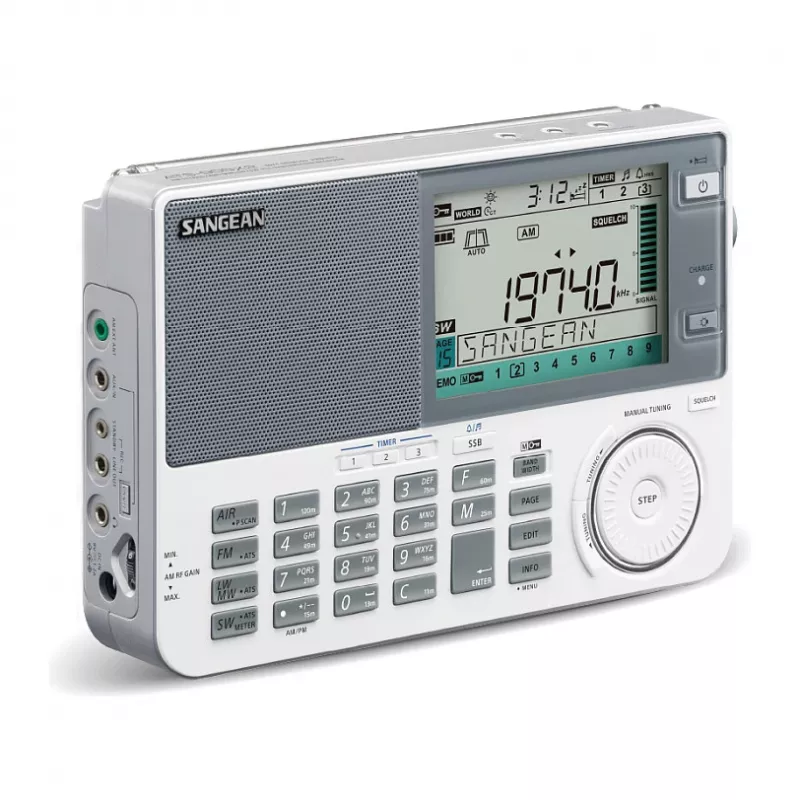 Radio portátil Sangean ATS-909 X2 — blanco — sintonizador digital AM FM SW