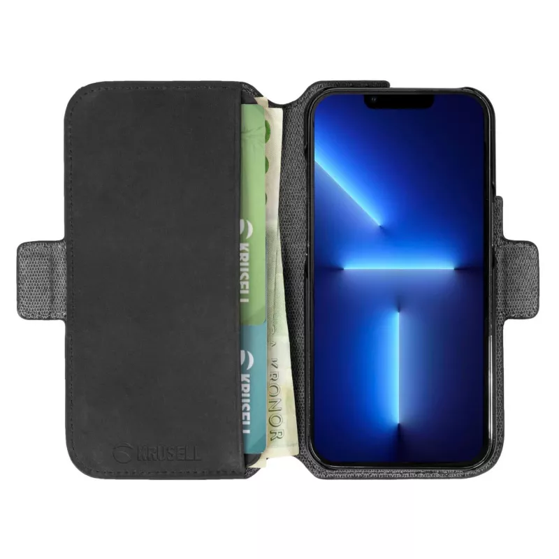 Funda cartera Krusell 62396 para iPhone 13 Pro Max 17 cm negro