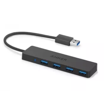 Hub USB Anker Innovations A7516016 USB 3.2 Gen 1 Type-A 5000 Mbit/s negro