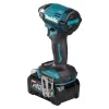 Makita TD002GD202 atornillador de impacto inalámbrico, 40 V XGT, sin escobillas, 220 Nm, hexagonal de 1/4", luz LED, con 2 baterías de iones de litio de 2,5 Ah, cargador rápido y maletín