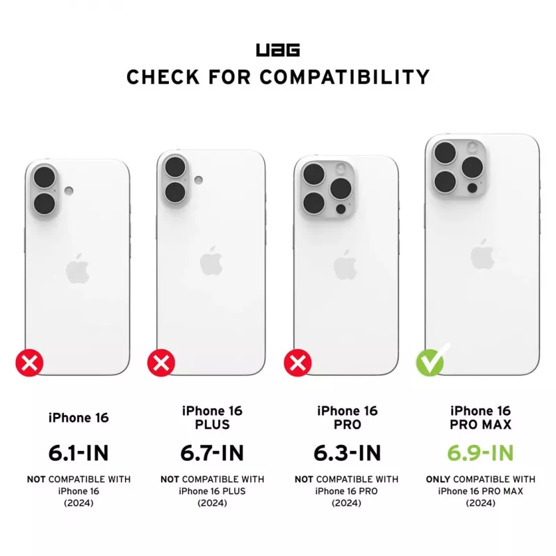 Urban Armor Gear Plyo MagSafe funda para móvil Apple iPhone 16 Pro Max