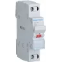 Hager SBN116. Corriente nominal: 16 A. Anchura: 17,5 mm, profundidad: 68 mm, altura: 83 mm. Tensión de bobina (máx.): 440 V (SBN116)