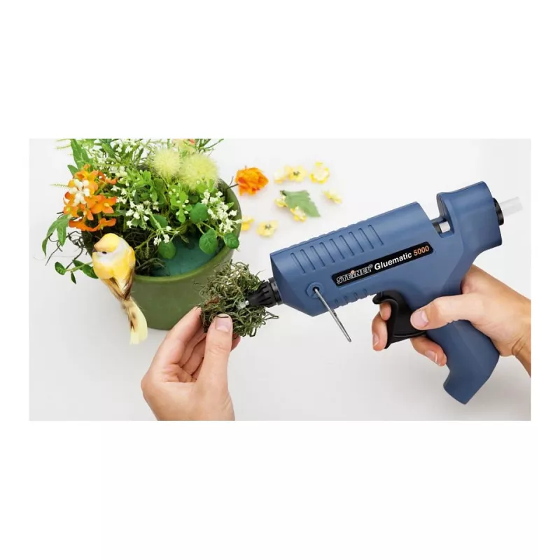 Pistola de pegamento caliente STEINEL Gluematic 5000 azul 500 W