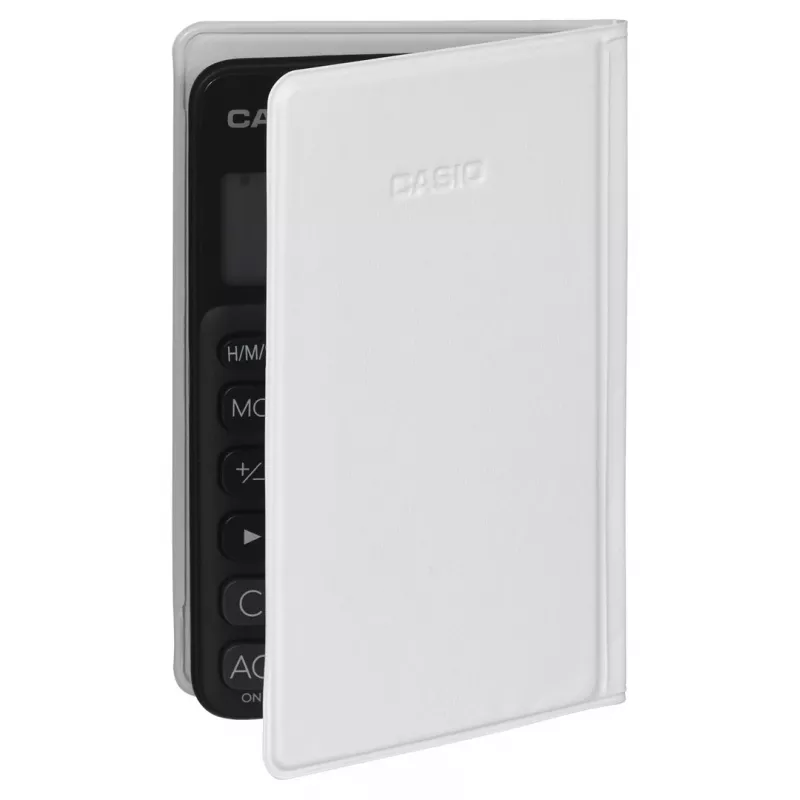 Calculadora básica CASIO SL-310UC-BK – 10 dígitos, pila/solar, funciones de impuesto y beneficio, formato de bolsillo (70×118×8,4 mm), negra