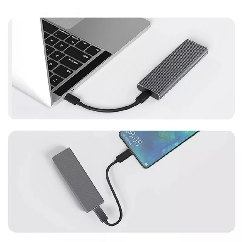 Carcasa M.2 NVMe SSD QOLTEC 52630 – USB 3.1 Gen2 10Gb/s, para unidades M.2 NVMe
