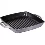 Sartén para parrilla Staub 40511-684-0 cuadrada 28 cm, apta para inducción, gris grafito