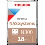 Toshiba N300 NAS - disco duro - 18 TB - interno - 3.5 (8.9 cm) - SATA 6Gb/s - 7200 rpm - búfer: 512 MB