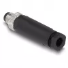 Conector DeLOCK M8 codificación A 3 polos conector macho conexión por tornillo negro