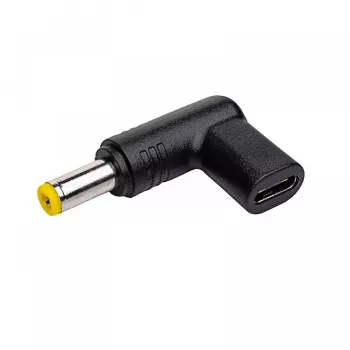 Akyga AK-ND-C01 adaptador de carga USB-C a DC 5,5 x 2,5 mm para portátiles, 18,5-20 V, 100 W