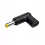 Akyga AK-ND-C01 adaptador de carga USB-C a DC 5,5 x 2,5 mm para portátiles, 18,5-20 V, 100 W