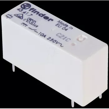 Finder relé de potencia PCB 24 VDC 250 mW (43.41.7.024.0000)