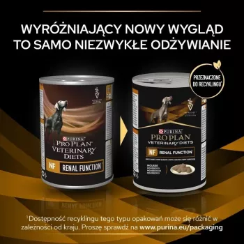 Comida húmeda para perros PURINA Pro Plan Veterinary Diets NF Renal Function terapéutica, Cerdo, lata de 400 g