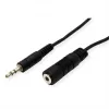 ROLINE Cable alargador de audio - Conector jack mini estéreo macho a conector jack mini estéreo hembra