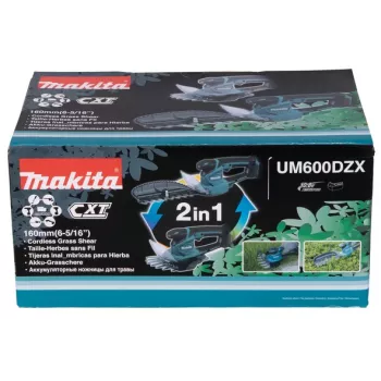 Makita UM600DZX tijeras para hierba inalámbricas Negro, Azul 12 V
