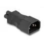 Adaptador de red DeLOCK IEC 60320 C14 a conector macho C5 2,5 A recto negro