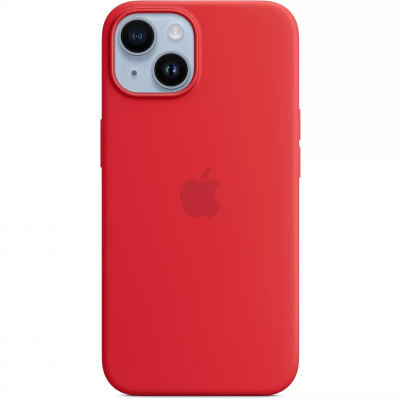 Apple iPhone 14 Funda de silicona con MagSafe, (PRODUCT)Rojo