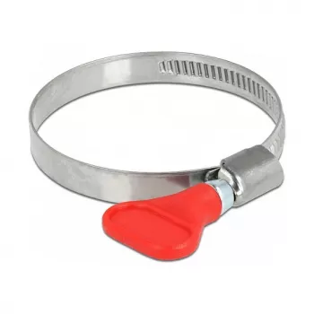 Pinza de mariposa DeLOCK 400 SS 40–60 mm 5 uds. rojo