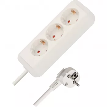 Alargador de corriente Brennenstuhl Eco-Line 5 m 3 tomas AC blanco