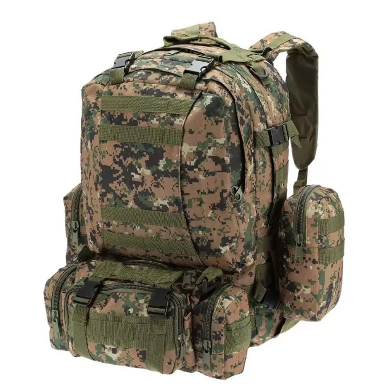 Mochila militar táctica Extralink 4-en-1 escuela viaje supervivencia 50L MIL-668