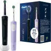 Oral-B Vitality Pro D103 Duo, cepillo de dientes eléctrico negro/lila, Black/Lilac Violet, incl. 2. mango