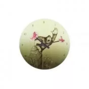 Reloj NeXtime 8633 King Kong, Ø43 cm, pared, verde
