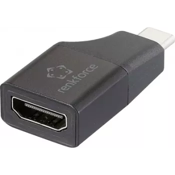 Renkforce RF-6418168 adaptador USB-C® / HDMI [1x conector macho USB-C® - 1x conector hembra HDMI] negro (RF-6418168)