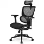 Silla de oficina Sharkoon OfficePal C40 — negra, diseño ergonómico, regulable en altura