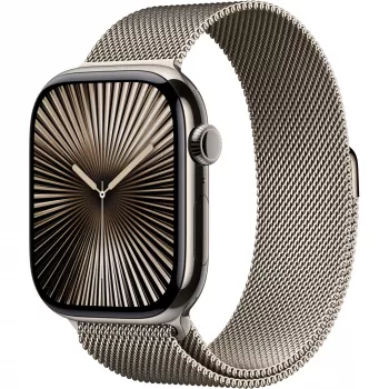 Apple Watch 10 46mm GPS+4G titanio Milanesa M/L natural/natural