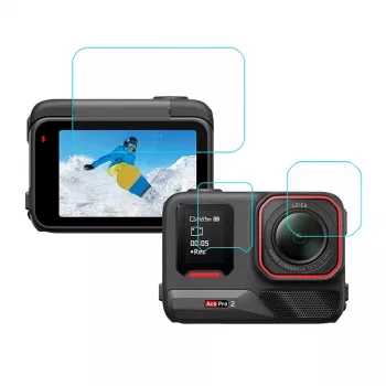 Protector de pantalla 3 en 1 Puluz para Insta 360 Ace Pro 2