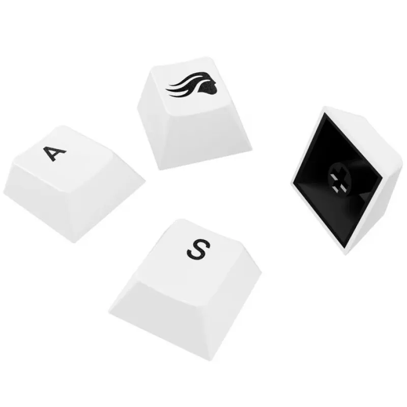 Keycaps GLORIOUS GPBT Basics PBT Dye-Sub Classic Blanco distribución ANSI