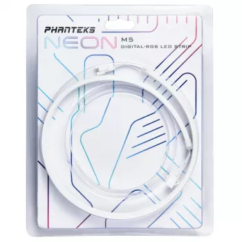 Tira LED Phanteks PH-NELEDKT_M5_WT01 — universal 550 mm, 5 V, 5,7 W, negro