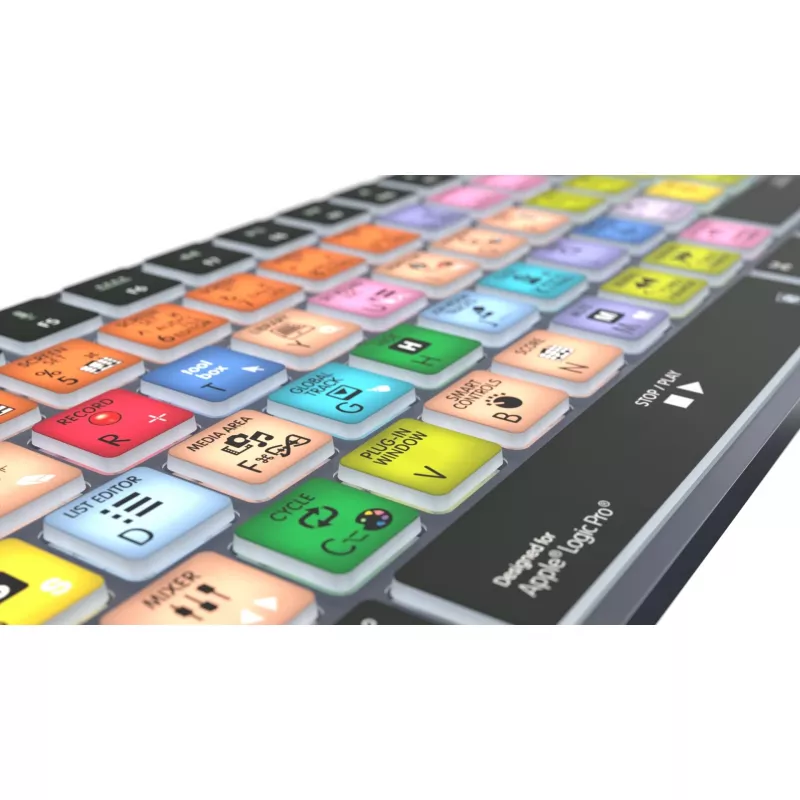 Teclado LogicKeyboard Apple Logic Pro X2 Titan DE Mac — LKB-LOGXP2-TM-DE, distribución alemana