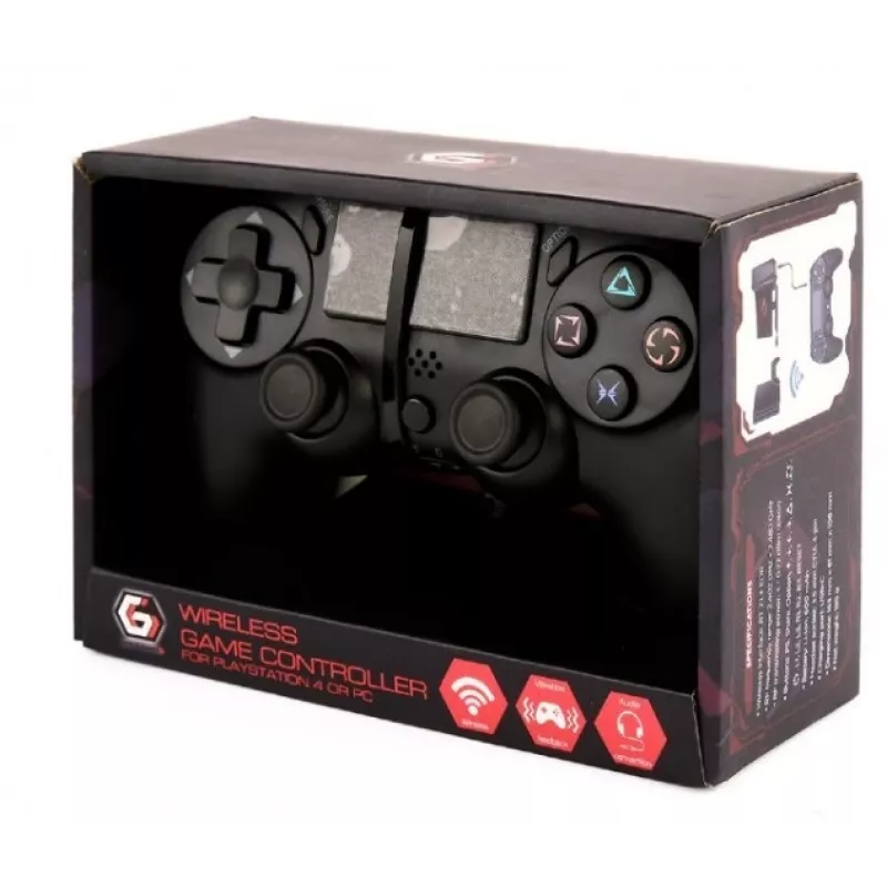 Mando de juegos GEMBIRD JPD-PS4BT-01-BK dispositivo de entrada inalámbrico compatible con PS4