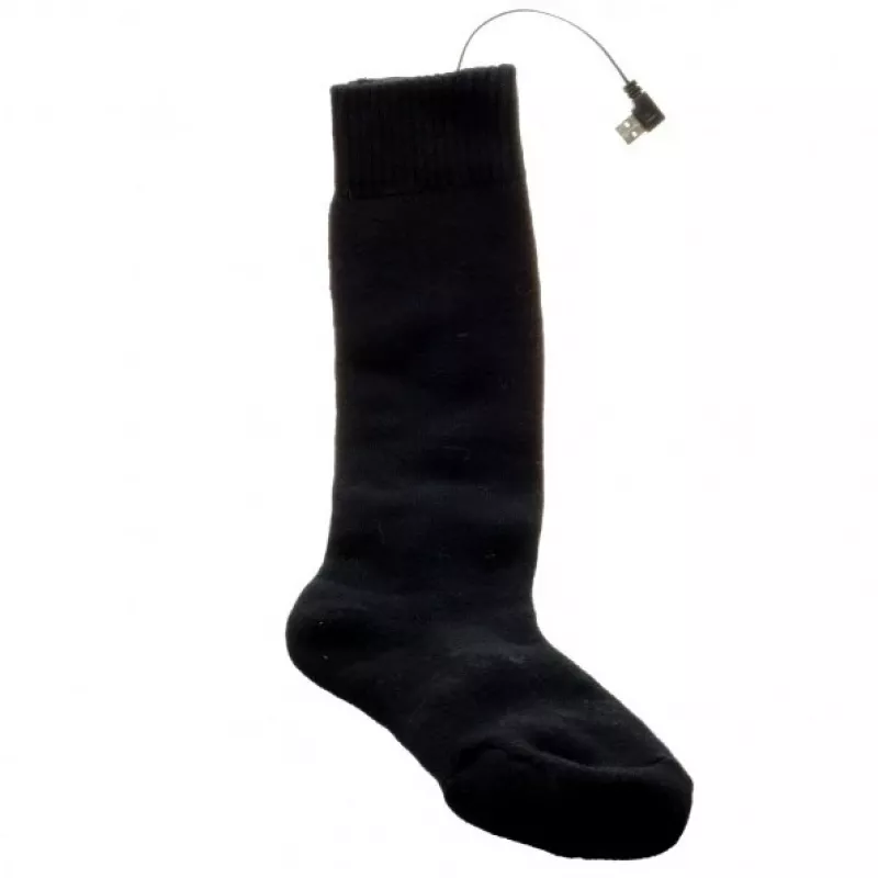 Calcetines deportivos Glovii GQ2M con elemento calefactor integrado, talla M, negro, transpirables, mezcla de algodón y elastano