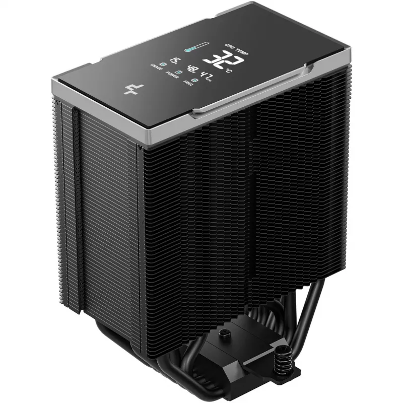 Disipador de aire DeepCool AK700 Digital NYX, ventilador de 120 mm, presión de aire máx. 5,13 mmH2O, 98×126×157 mm, negro