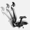 Silla de oficina giratoria mark adler Expert 5.3 gris malla – ergonómica, altura ajustable, soporte lumbar, reposacabezas, reposabrazos