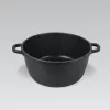 Olla con tapa Maestro MR-4624C 24 cm 4 l Negra