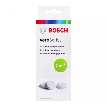 Pastillas limpiadoras Bosch TCZ8001A — blanco, pack de 10, pastillas limpiadoras para electrodomésticos