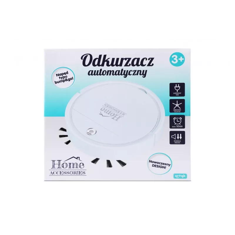 Robot limpiador Artyk 171024 diseño compacto gran potencia de succión