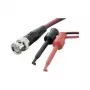Voltcraft BNC-Messleitung [conector macho BNC - pinzas de cocodrilo] 0,8 m negro, rojo BNC-2 x IC-Clip-Messsonde (KC300I)