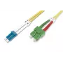 Cable de conexión de fibra óptica SC APC a LC PC Digitus DK-292SCA3LC-01 1m