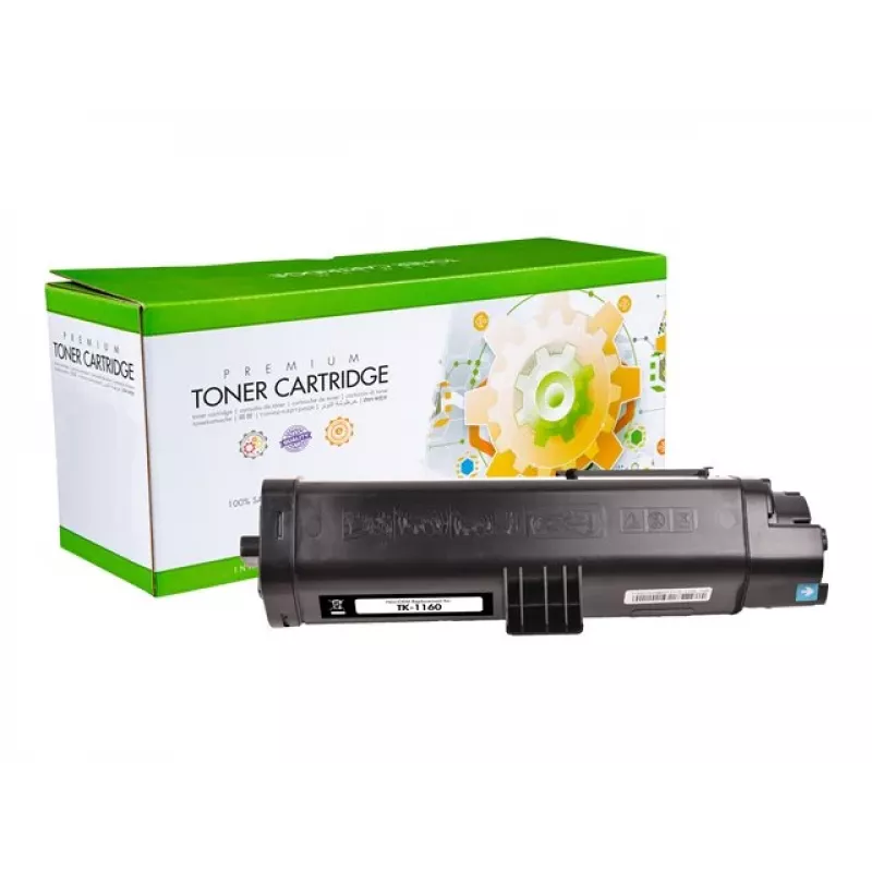Cartucho de tóner STATIC compatible con Kyocera TK-1160 Negro compatible 7.200 páginas